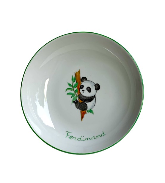 Assiette creuse "Petit Panda" (Personnalisable)
