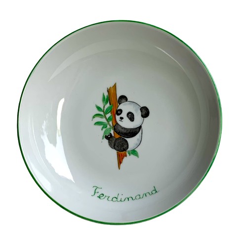 Assiette Creuse enfant Panda unique et personnalisable - Assiette creuse -  Atelier de Décoration Porcelaine