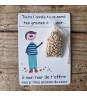 Une petite carte, avec des graines à planter!