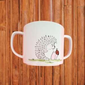 Timbale personnalisée Hérisson et coccinelle