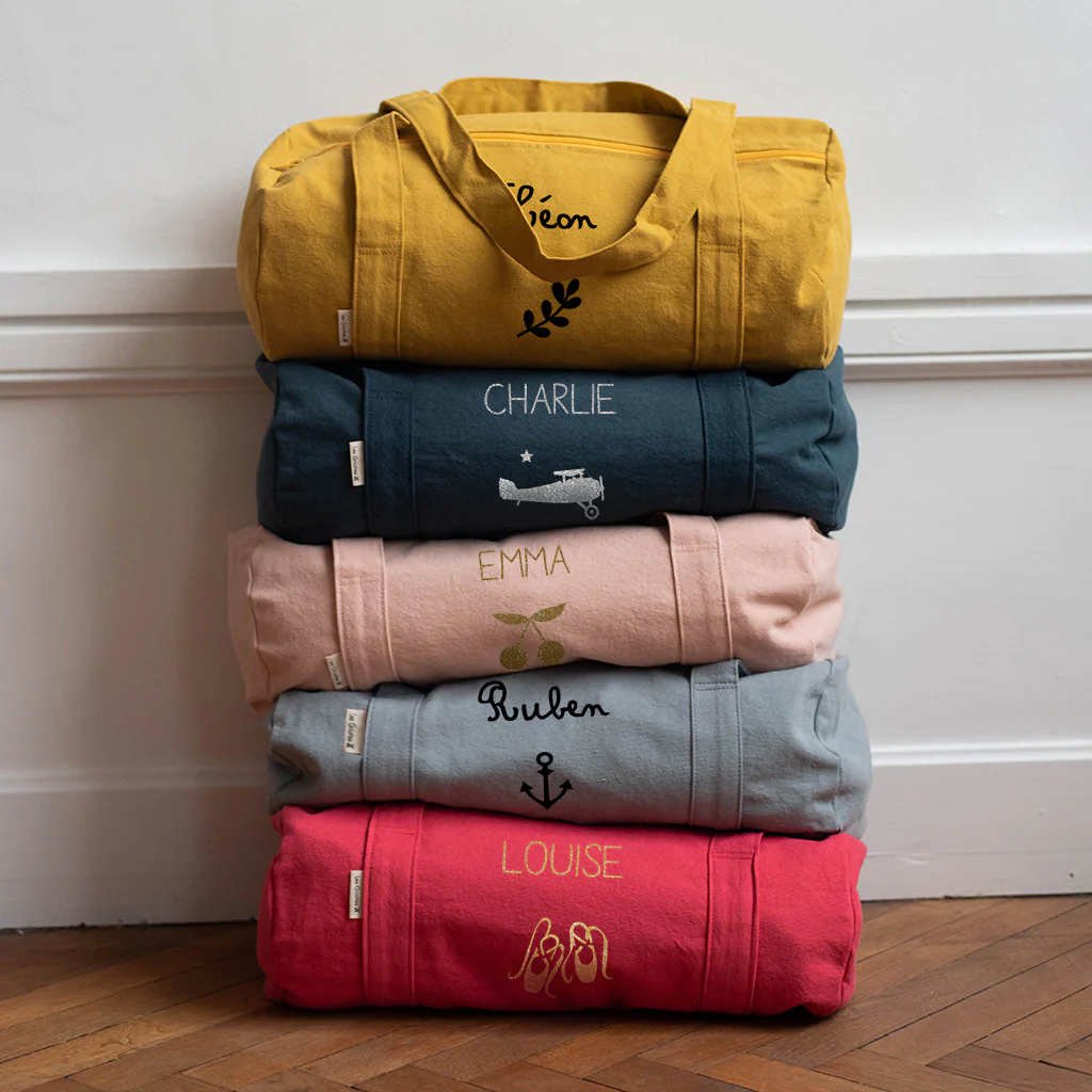 Sac Polochon personnalisé "En vadrouille" - 7 coloris