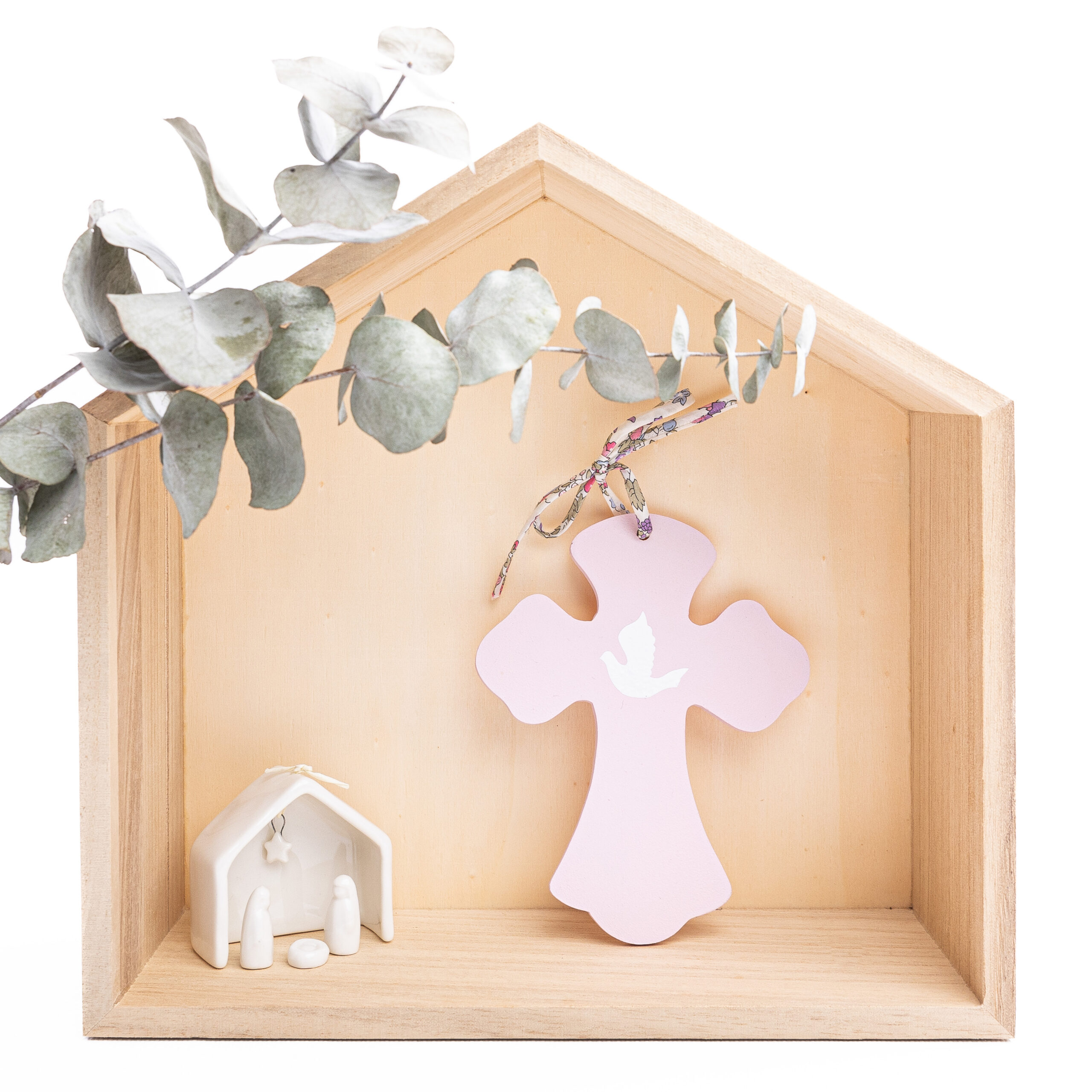 Croix de baptême ou communion personnalisée - 6 coloris – Image 6