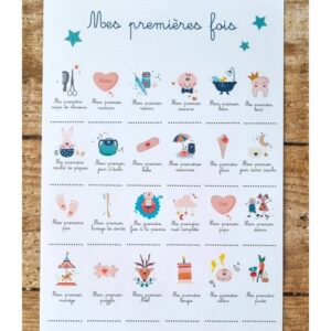 Affiche Mes Premières Fois - Déco à Personnaliser