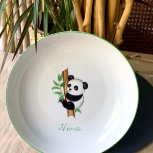 Assiette creuse Petit Panda personnalisable