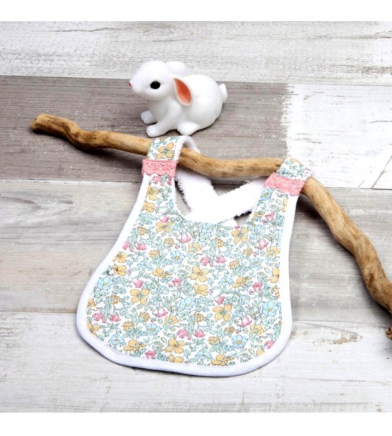 Bavoir pour bébé liberty avec dos croisé - 2 modèles