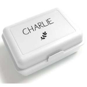 Boîte à goûter personnalisée - 3 Coloris