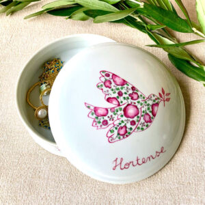 Boîte à trésors Colombe Liberty Personnalisable - 3 coloris