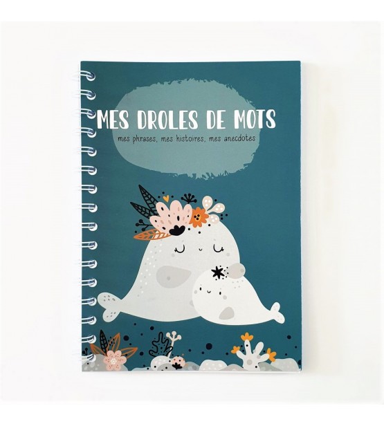 Carnet souvenir bébé "Mes drôles de mots" - 2 modèles