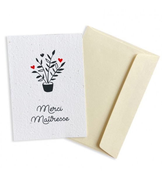 Carte à planter Merci Maîtresse – Image 2