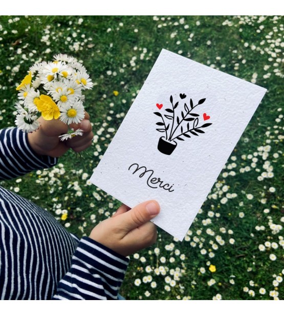 Carte à planter Merci