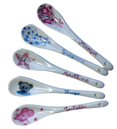 Cuillère en porcelaine à personnaliser!