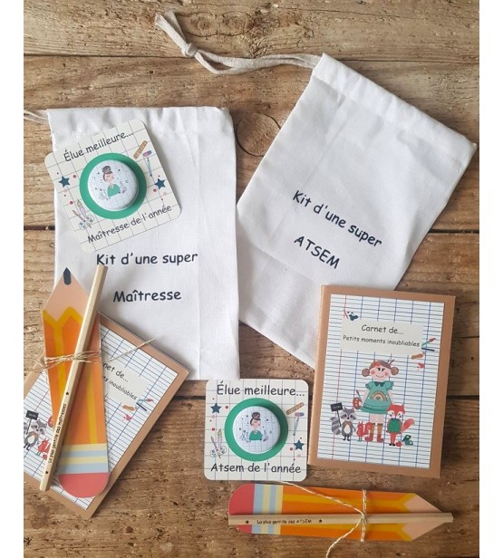 cadeau maitresse personnalisé - le kit pour dire merci