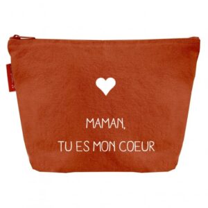 Pochette Coeur pour super Maman personnalisable