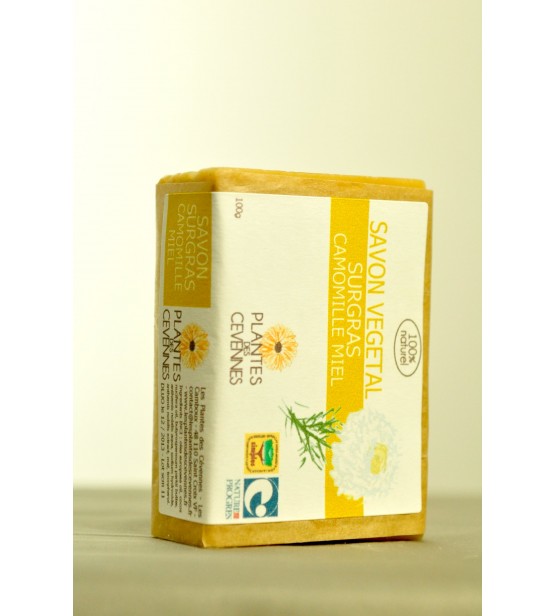 Savon artisanal naturel Miel-Camomille