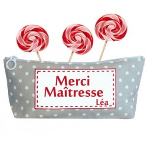 Trousse Nounou / Maîtresse / Atsem à pois personnalisable - 3 coloris