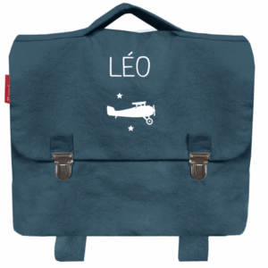 Cartable maternelle personnalisé - Bleu Pétrole