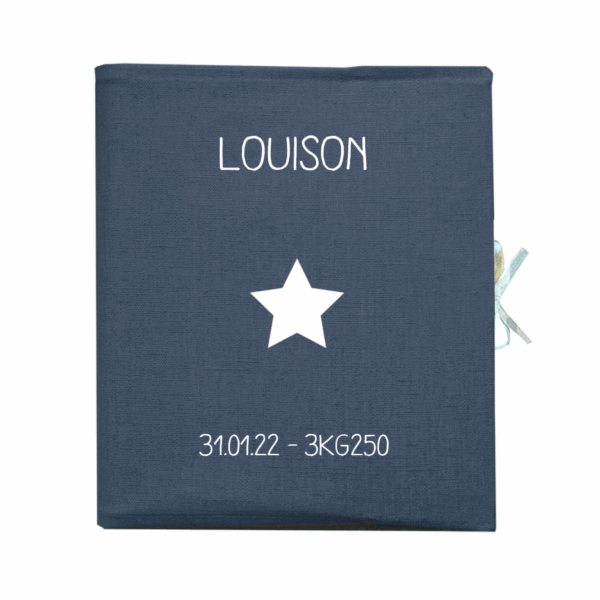 Livre de naissance personnalisé en lin personnalisable - 6 coloris – Image 10