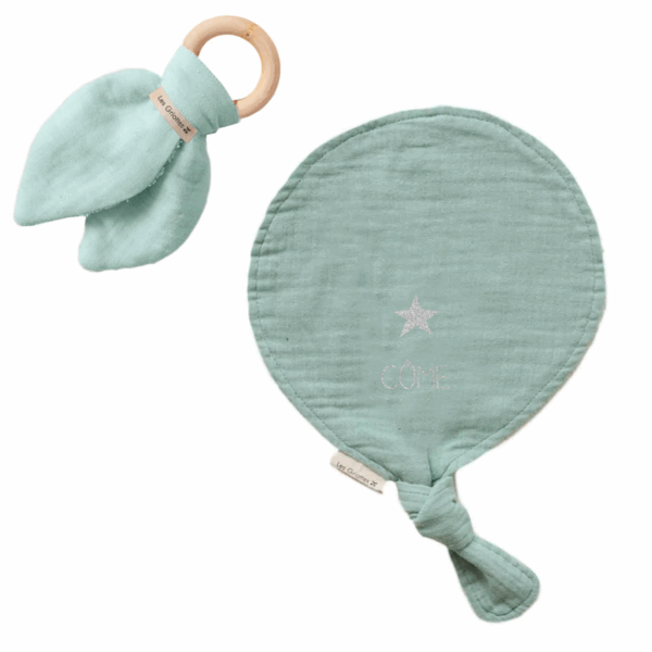 Coffret Naissance personnalisé - doudou et anneau de dentition - 4 coloris – Image 4
