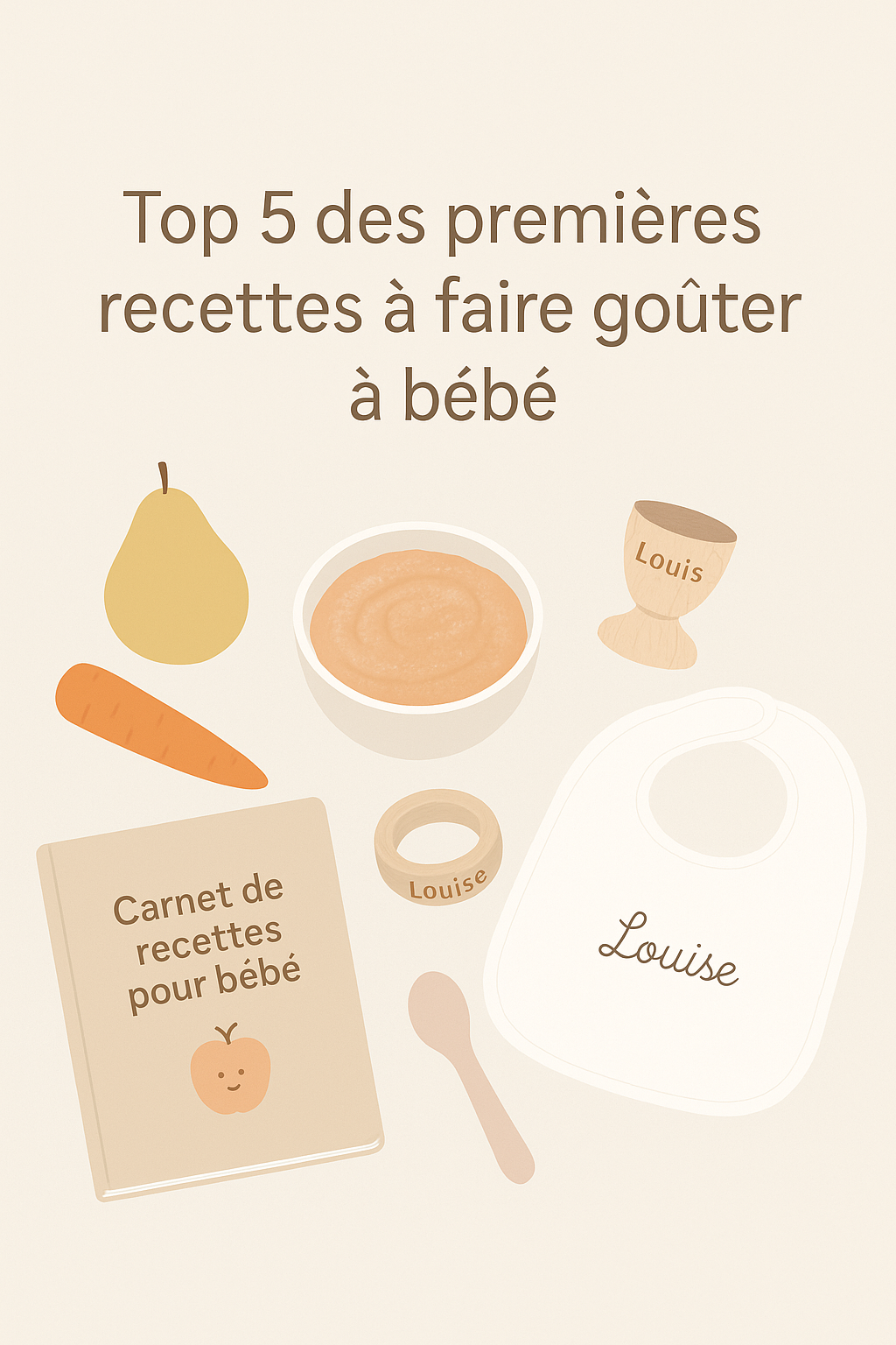 Top 5 des premières recettes à faire goûter à bébé