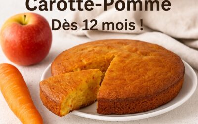Gâteau pour Bébé (dès 12 mois) Carotte et Pomme   🎂👶