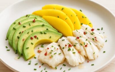 🥗 Salade fraîcheur Cabillaud – Avocat (dès 1 an)