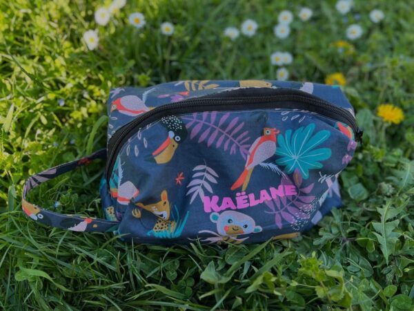 Trousse de toilette personnalisée petits baroudeurs
