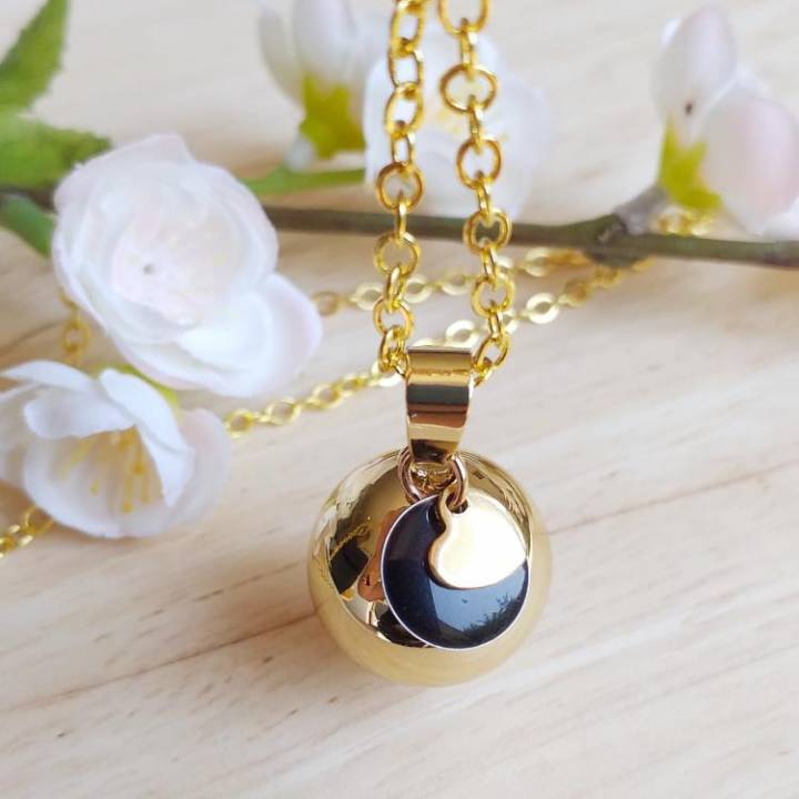 Bola de grossesse doré Vibol – Plaqué Or Jaune – Image 2