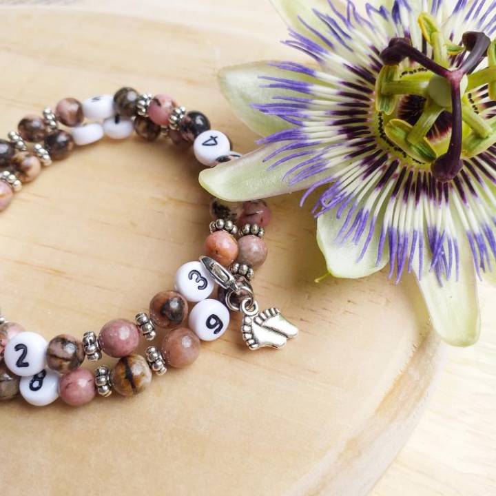 Bracelet d’allaitement Rhodonite Samnith