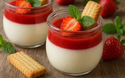 🍓 Panna Cotta à la Fraise pour Bébé (dès 12 mois) : Fraîcheur, Douceur & Gourmandise 👶