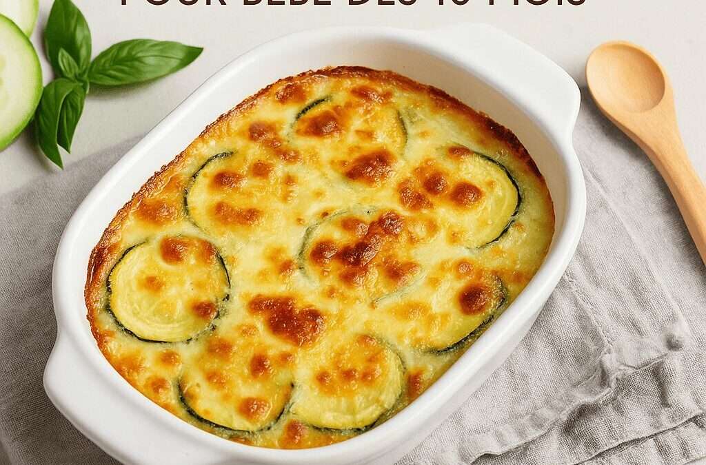 Gratin de Courgettes pour Bébé dès 10 Mois — Douceur & Fondant au Menu ! 👶
