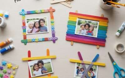 🎨 DIY Facile : Créez un Joli Cadre Photo DIY avec des Bâtonnets de Glace !