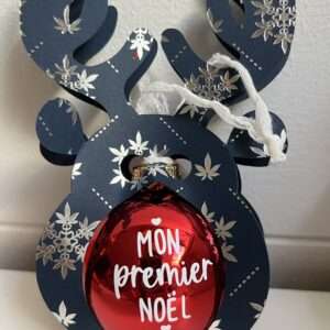 Boule de noël personnalisée "L'intemporelle" - 5 coloris