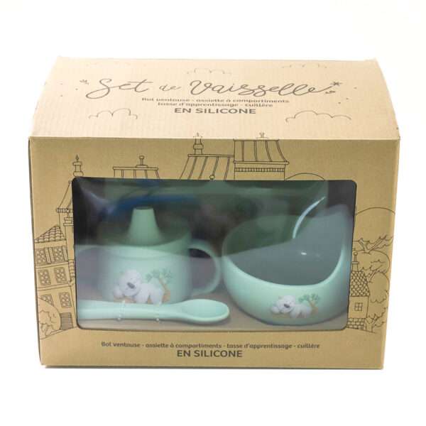 Coffret vaisselle en silicone "Bébé koala" – Image 2