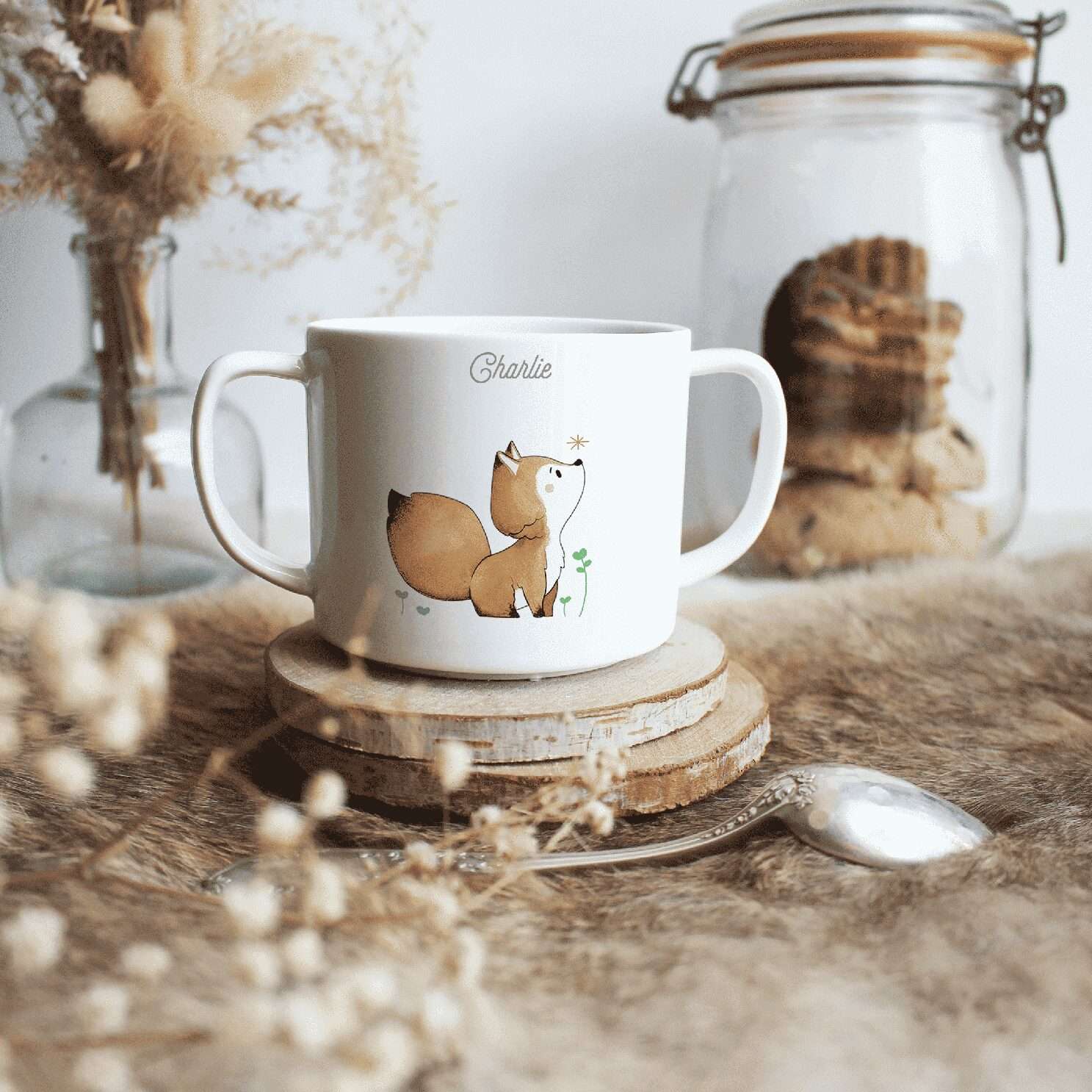 tasse-deux-anses-personnalisee-bebe-renard-carré (1)