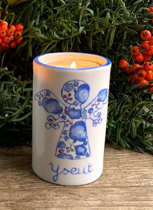 Grand bougeoir personnalisé "Ange liberty"