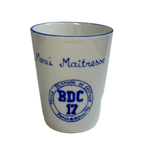 Pot à crayons personnalisé - reproduction de logo d'école