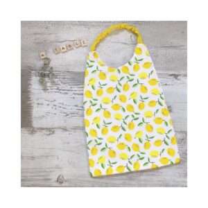 Bavoir élastiqué personnalisé – Citrons