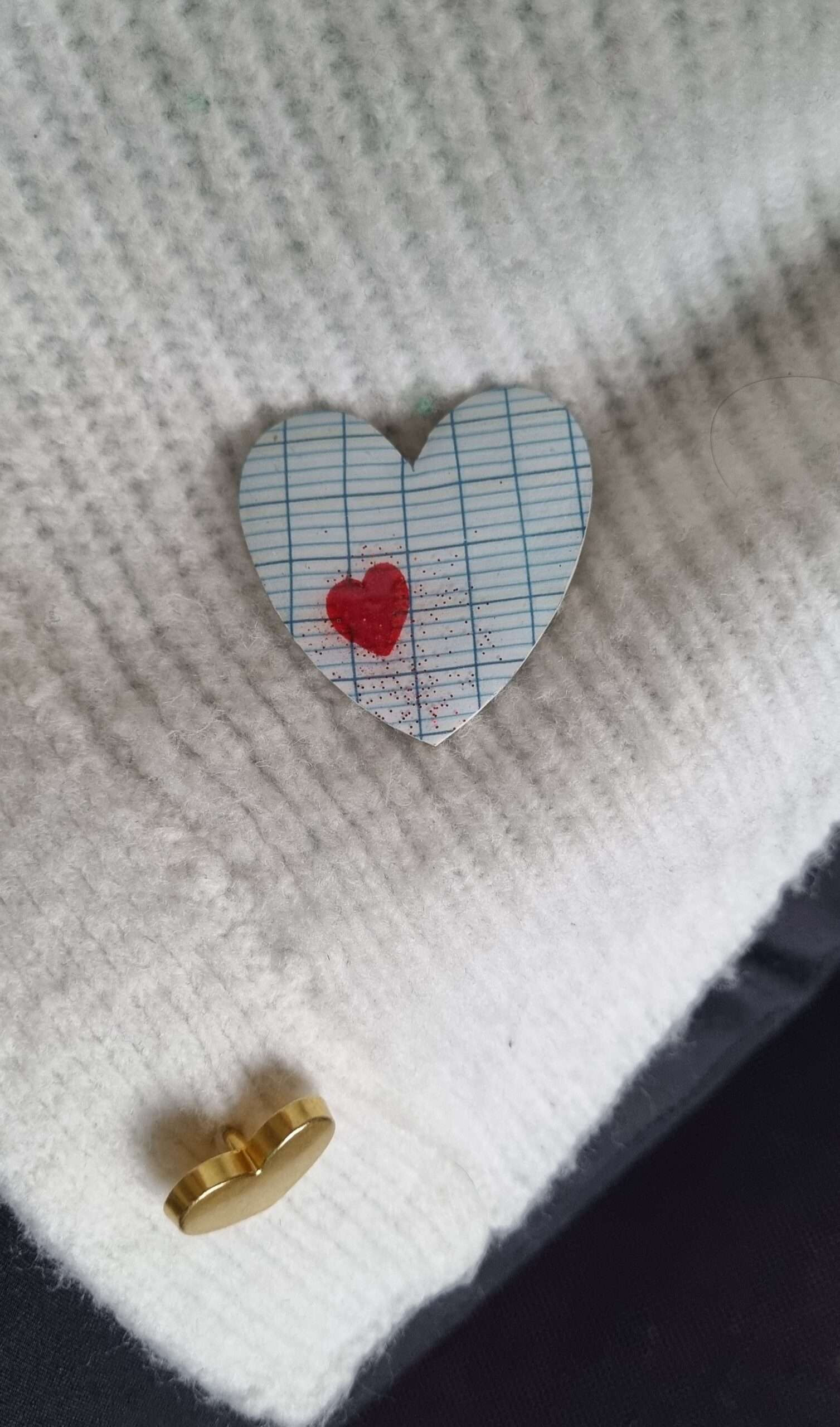 Broche coeur merci maitresse – Image 2