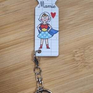 Cadeau mamie personnalisé - Jeton caddie super mamie