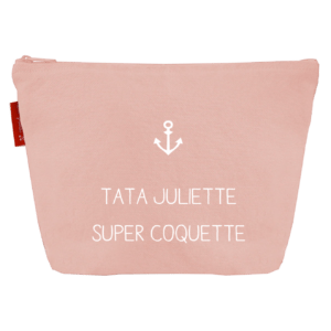 Trousse de toilette adulte personnalisée 100% coton - 7 coloris