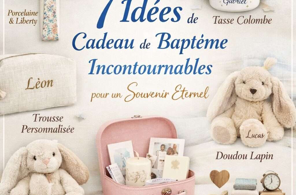 Cadeau de baptême personnalisé et artisanal Mon Petit Trésor