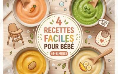 Recettes Bébé 6 Mois-8 Mois : 4 Idées Faciles pour Réussir la Diversification