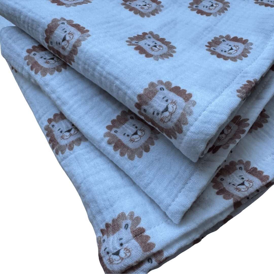 Lange bébé coton 60x60 cm – Fait main en France – Image 7