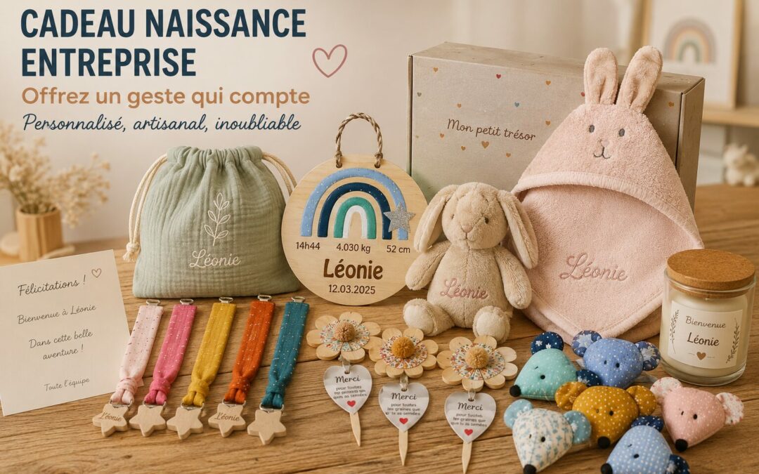 Cadeau naissance entreprise : idées personnalisées et faites main pour gâter vos salariés